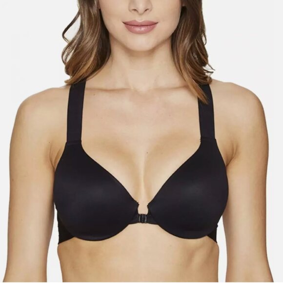 NWT Spanx Brallelujah Lightly Lined Front Closure Bra 34C 36B Black - Picture 2 of 11